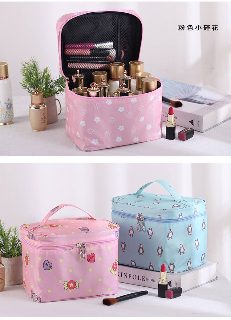 Net Red Cosmetic Bag Portable Large Capacity Storage Bag Wash Skin Care Bag Portable Water-Repellent Cloth Ins Wind Super Hot Net Red Cosmetic Bag Portable Large Capacity Storage Bag Wash Skin Care Bag Portable Water-Repellent Cloth Ins Wind Super Hot