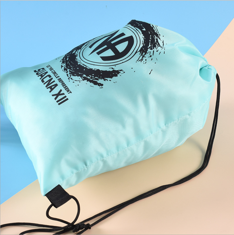 Dacron 420 full version of thermal transfer printing knapsack drawstring bundle pocket storage bag for professional printing