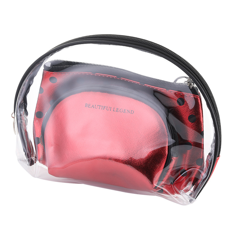 Factory Direct Supply New Travel Washing and Makeup Bag Portable PVC Portable Toiletry Bag Zipper Personalized Storage Bag