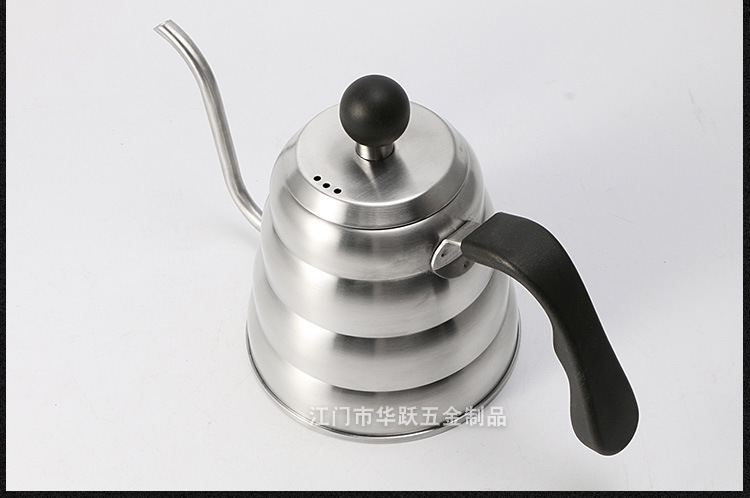 Pot 304 Stainless Steel Hand Wash Pot Fine Mouth Coffee Pot Sanding Large Capacity Thermometer 1l12 NarrowMouth Pot Pot 304 Stainless Steel Hand Wash Pot Fine Mouth Coffee Pot Sanding Large Capacity Thermometer 1l12 NarrowMouth Pot