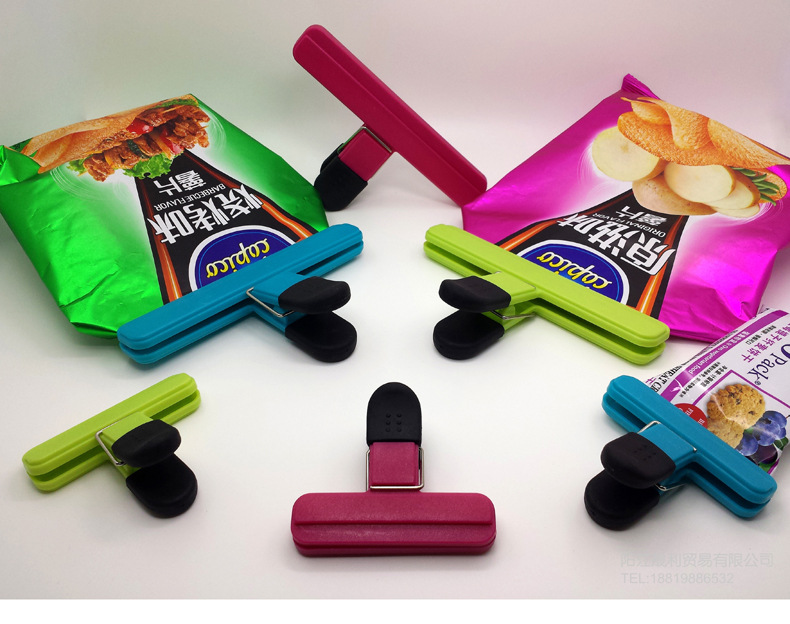 Plastic Bag Sealing Clip Universal Food Food Sealing Clip Creative Preservation Moisture-Proof Snack Clip Tea Bag Clip Plastic Bag Sealing Clip Universal Food Food Sealing Clip Creative Preservation Moisture-Proof Snack Clip Tea Bag Clip