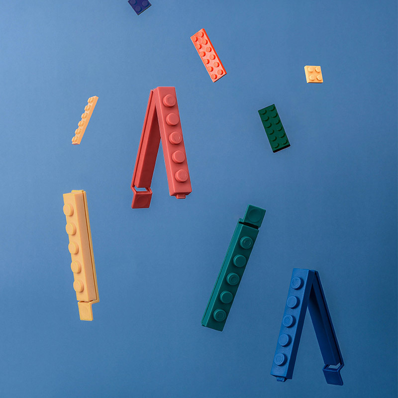 Large Building Blocks Food Seal Clip Sealing Clip Kitchen Preservation Clip Snack Plastic Bag Clip Stick Sealing Clip