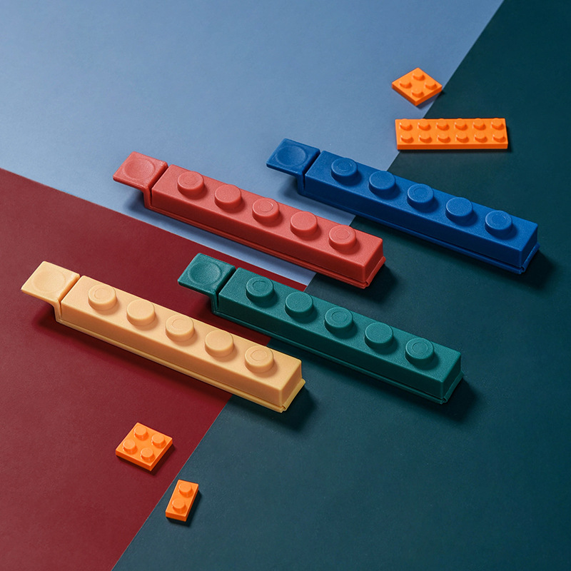 Large Building Blocks Food Seal Clip Sealing Clip Kitchen Preservation Clip Snack Plastic Bag Clip Stick Sealing Clip