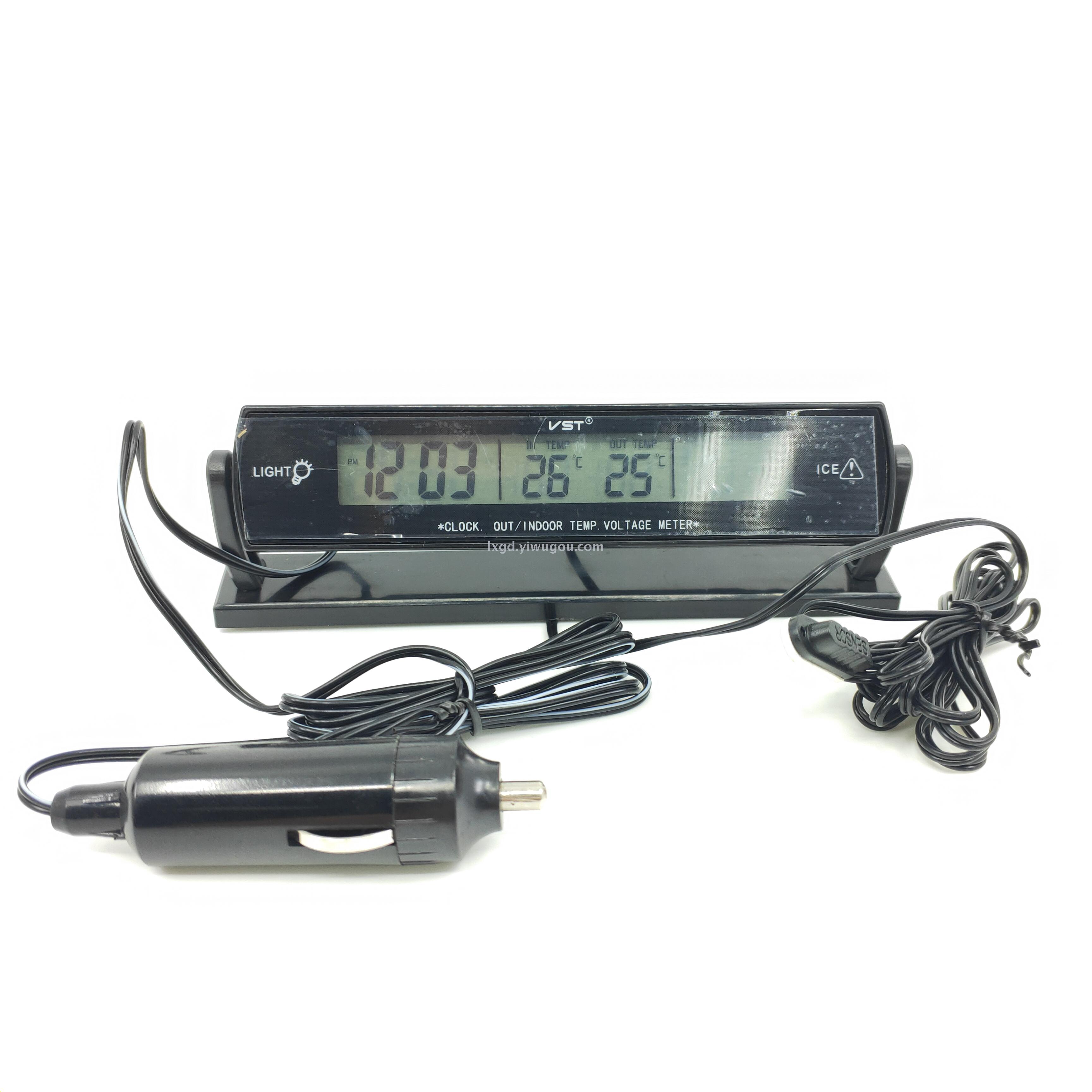 VST-7013V Multi-Function Car Electronic Clock Alarm Clock Voltmeter Indoor and Outdoor Thermometer Three-in-One VST-7013V Multi-Function Car Electronic Clock Alarm Clock Voltmeter Indoor and Outdoor Thermometer Three-in-One