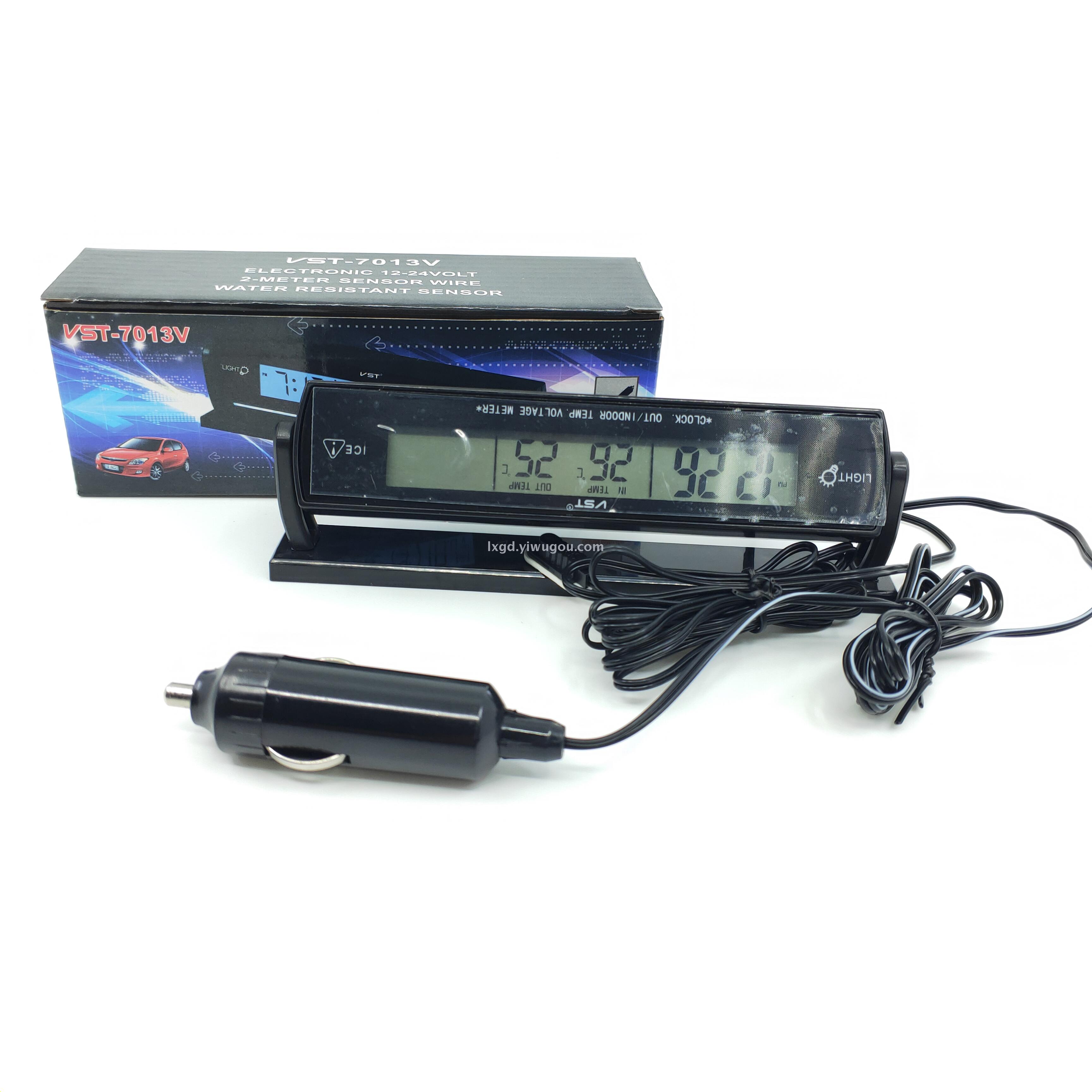 VST-7013V Multi-Function Car Electronic Clock Alarm Clock Voltmeter Indoor and Outdoor Thermometer Three-in-One VST-7013V Multi-Function Car Electronic Clock Alarm Clock Voltmeter Indoor and Outdoor Thermometer Three-in-One