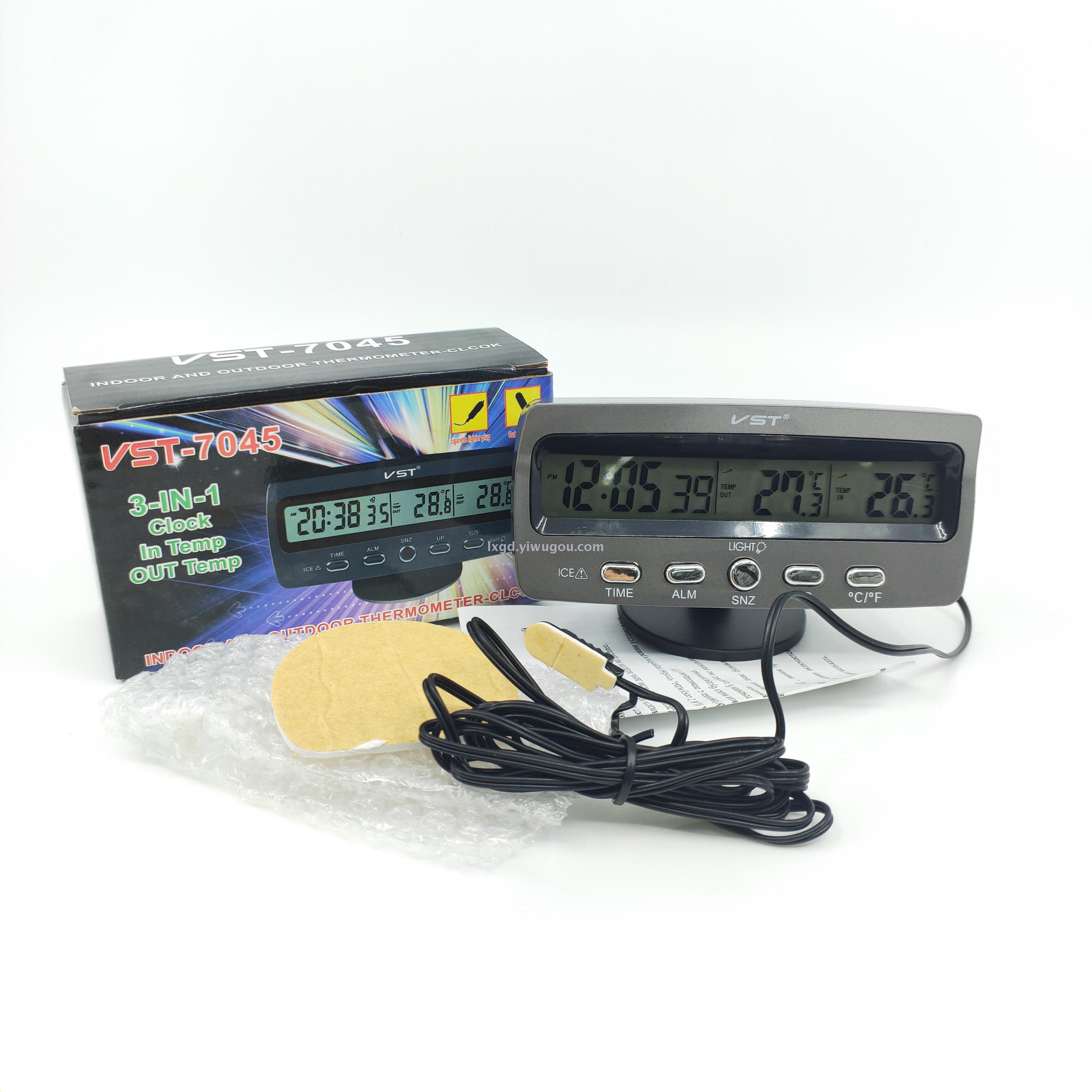 VST-7045 Multi-Function Indoor and Outdoor Digital Display Thermometer Calendar Clock Alarm Clock VST-7045 Multi-Function Indoor and Outdoor Digital Display Thermometer Calendar Clock Alarm Clock
