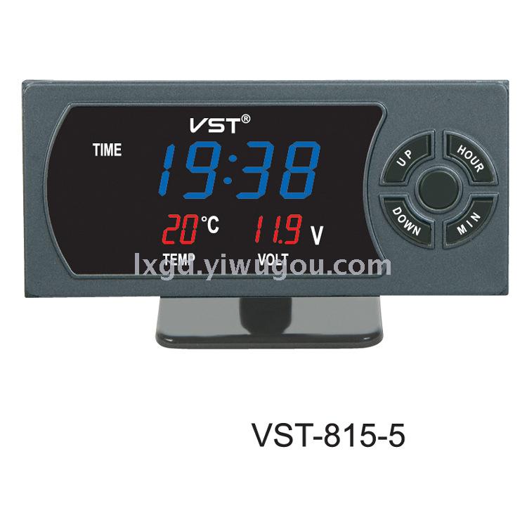 VST-815 Multi-Function Car Electronic LED Clock Voltmeter Indoor and Outdoor Thermometer Three-in-One VST-815 Multi-Function Car Electronic LED Clock Voltmeter Indoor and Outdoor Thermometer Three-in-One