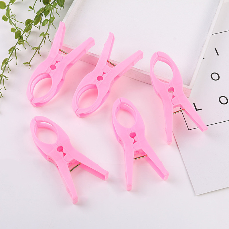 Factory Direct Sales Large High Quality Plastic Clip Five Plastic Quilt Clip Windproof Clothespin Quilt Clip Wholesale