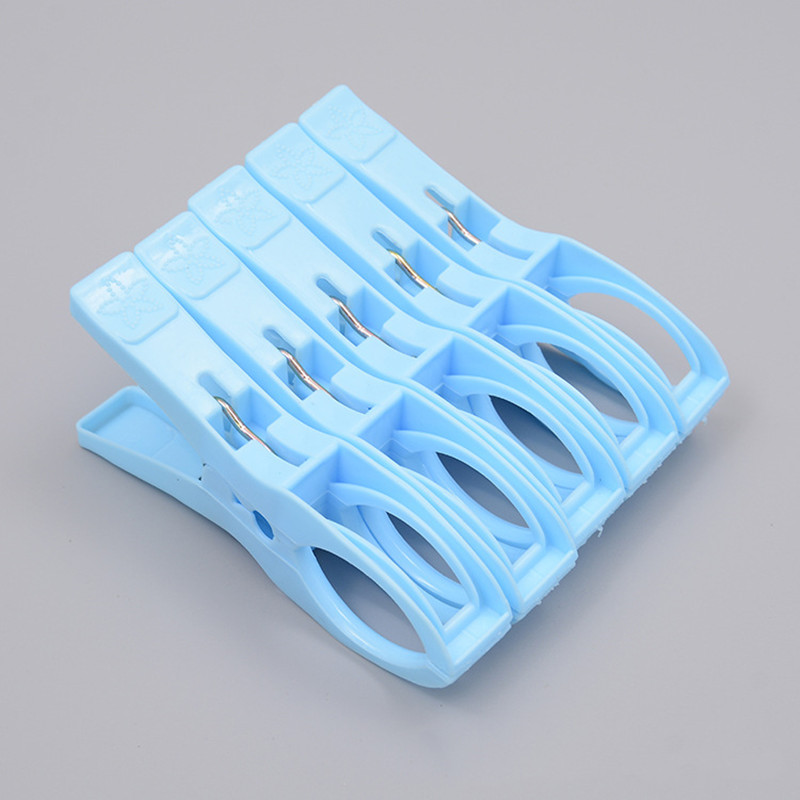 Factory Direct Sales Large High Quality Plastic Clip Five Plastic Quilt Clip Windproof Clothespin Quilt Clip Wholesale