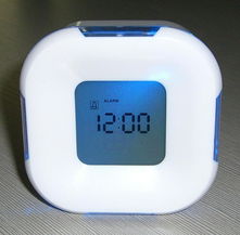 Colorful fashion sense all around the clock alarm clock thermometer four countdown clock