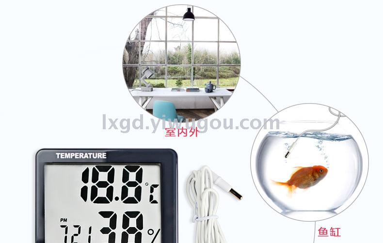 HTC-2 Large Screen Accurate Thermometer Indoor and Outdoor Digital Display Electronic Hygrometer Household with Probe Temperature and Humidity Table HTC-2 Large Screen Accurate Thermometer Indoor and Outdoor Digital Display Electronic Hygrometer Household with Probe Temperature and Humidity Table