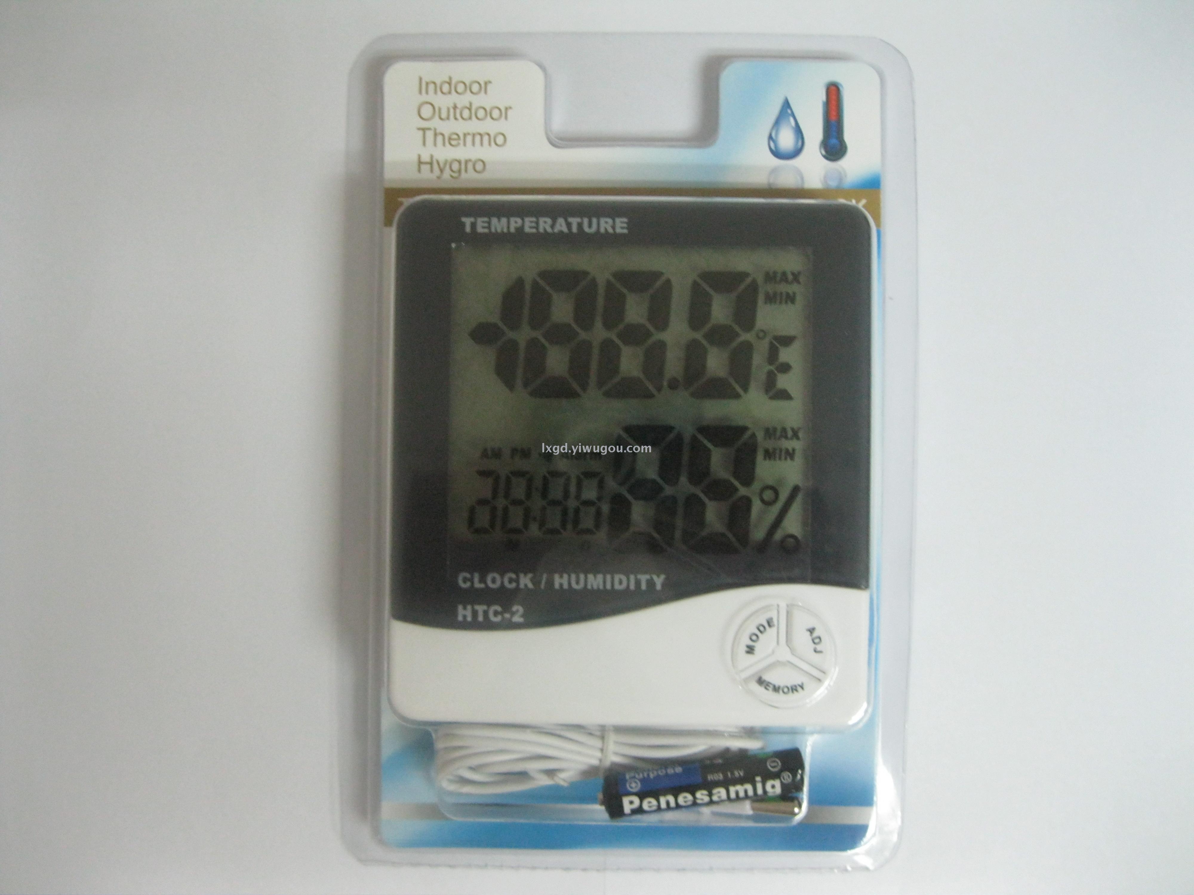 HTC-2 Large Screen Accurate Thermometer Indoor and Outdoor Digital Display Electronic Hygrometer Household with Probe Temperature and Humidity Table HTC-2 Large Screen Accurate Thermometer Indoor and Outdoor Digital Display Electronic Hygrometer Household with Probe Temperature and Humidity Table