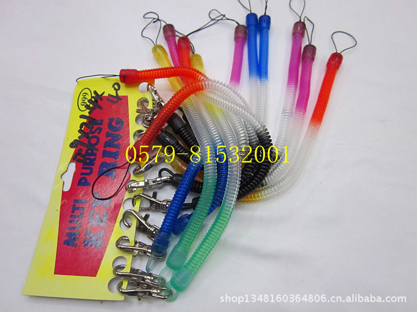 3-color plastic clip key ring plastic plastic spring spring line the spring ropes 7/buckle spring line 3-color plastic clip key ring plastic plastic spring spring line the spring ropes 7/buckle spring line