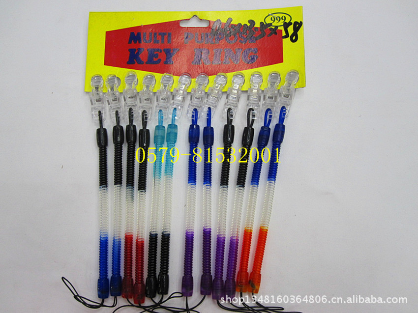 3-color plastic clip key ring plastic plastic spring spring line the spring ropes 7/buckle spring line 3-color plastic clip key ring plastic plastic spring spring line the spring ropes 7/buckle spring line