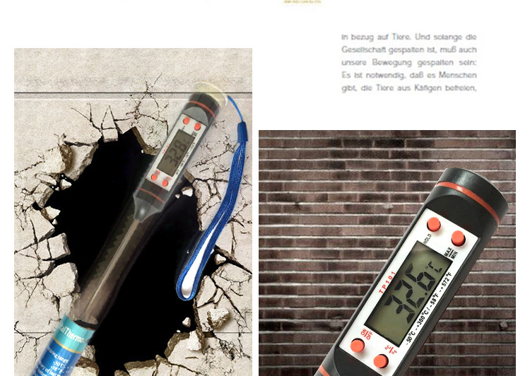 TP101 electronic digital dry-wet thermometer indoor high precision temperature and humidity meter household table