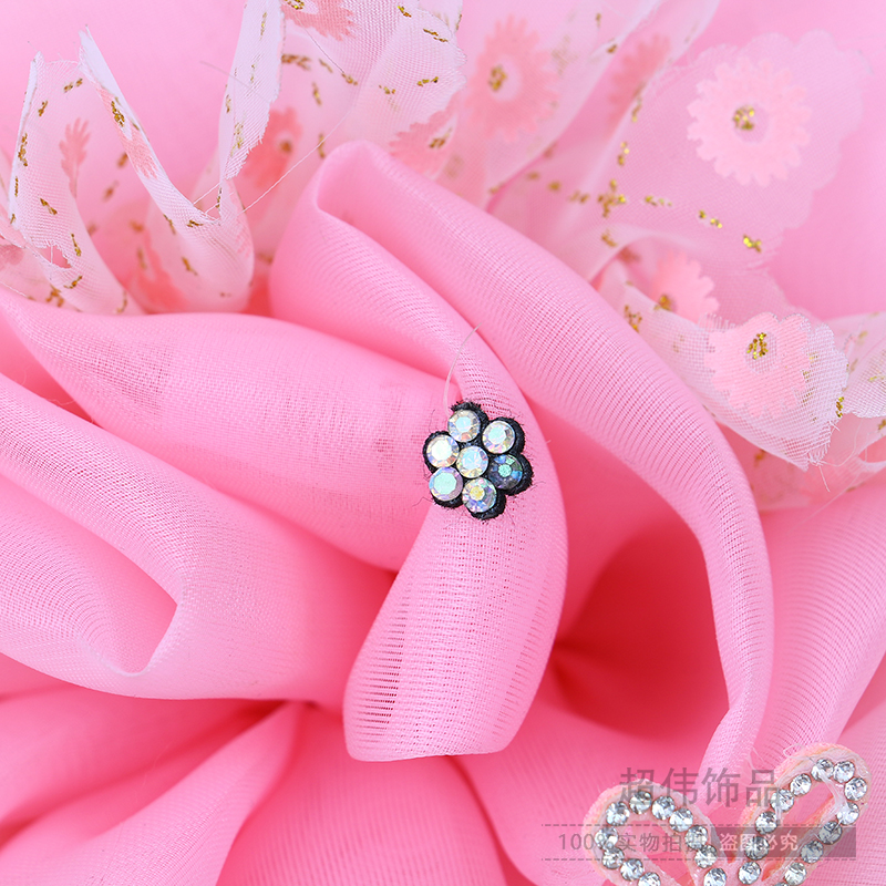Yarn Root Gauze Art Hair Grip Plastic Clip Handmade Homemade European and American Middle East Muslim Style 16cm Yarn Root Gauze Art Hair Grip Plastic Clip Handmade Homemade European and American Middle East Muslim Style 16cm