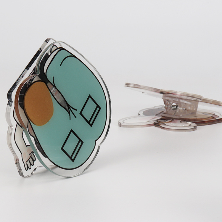 Creative Personality Acrylic Transparent Pp Clip Cartoon Animation Celebrity Related Goods Hand Folder plastic clip