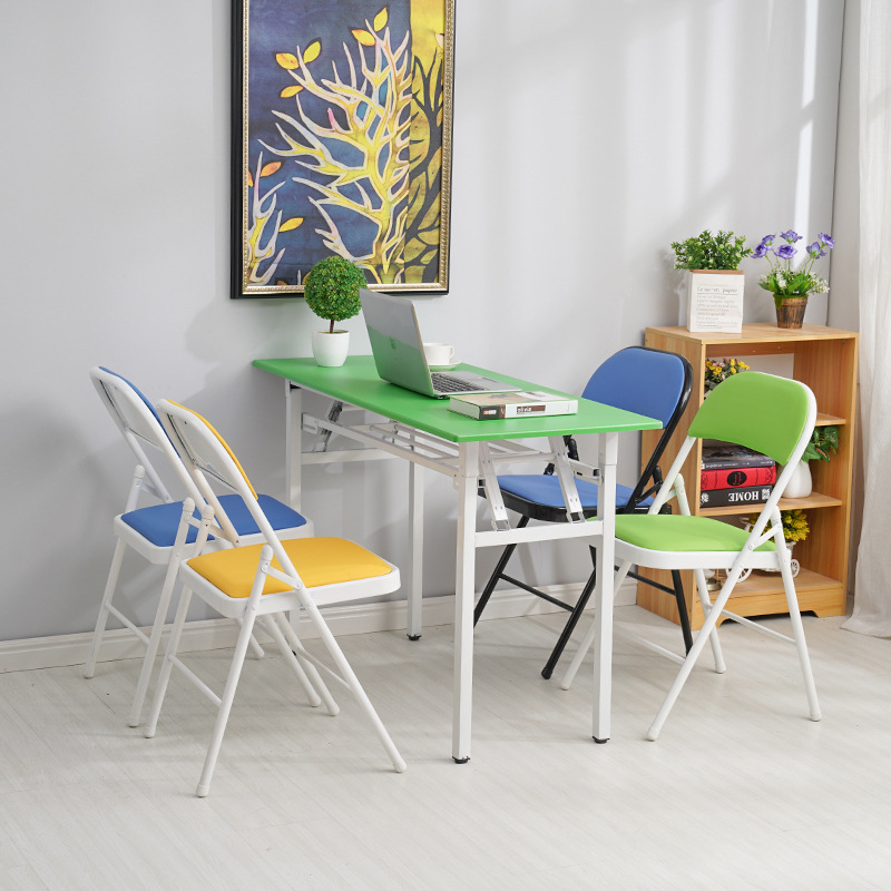 Conference Folding Chair Home Computer Casual Seat Simple Office Armchair Stool Arm Chair Dining Chair