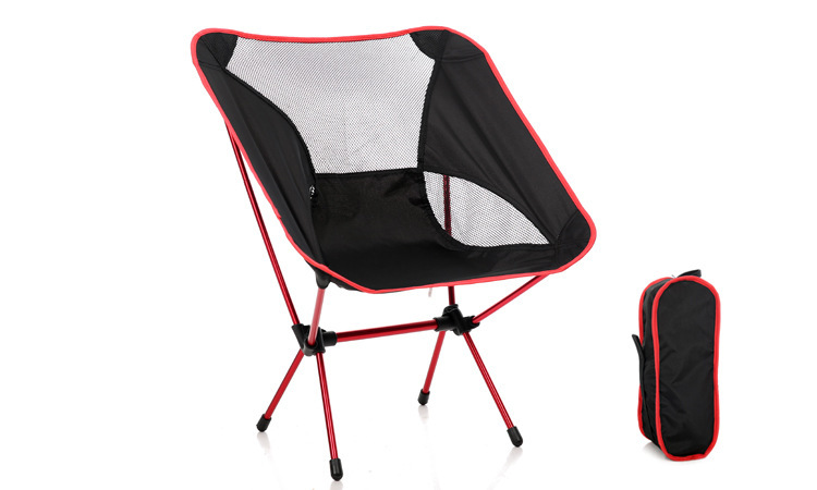 Portable Ultralight Moon Chair High Strength Aviation Aluminum Alloy Outdoor Travel Folding Chair Fishing Stool Armchair