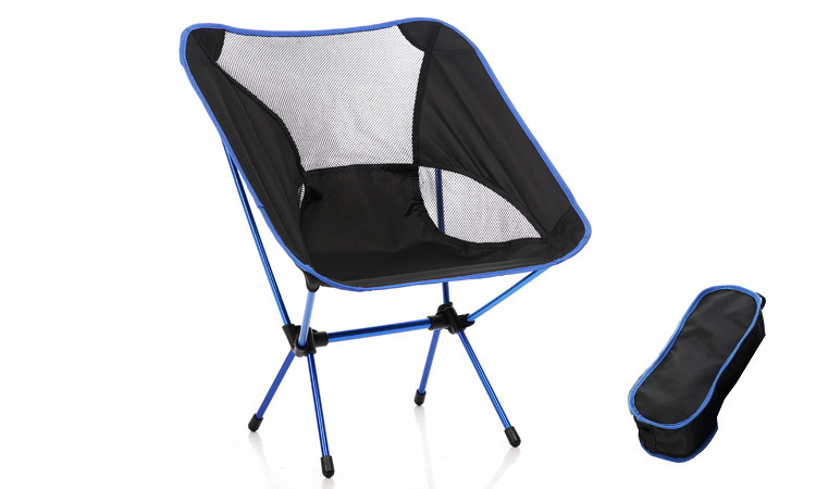 Portable Ultralight Moon Chair High Strength Aviation Aluminum Alloy Outdoor Travel Folding Chair Fishing Stool Armchair