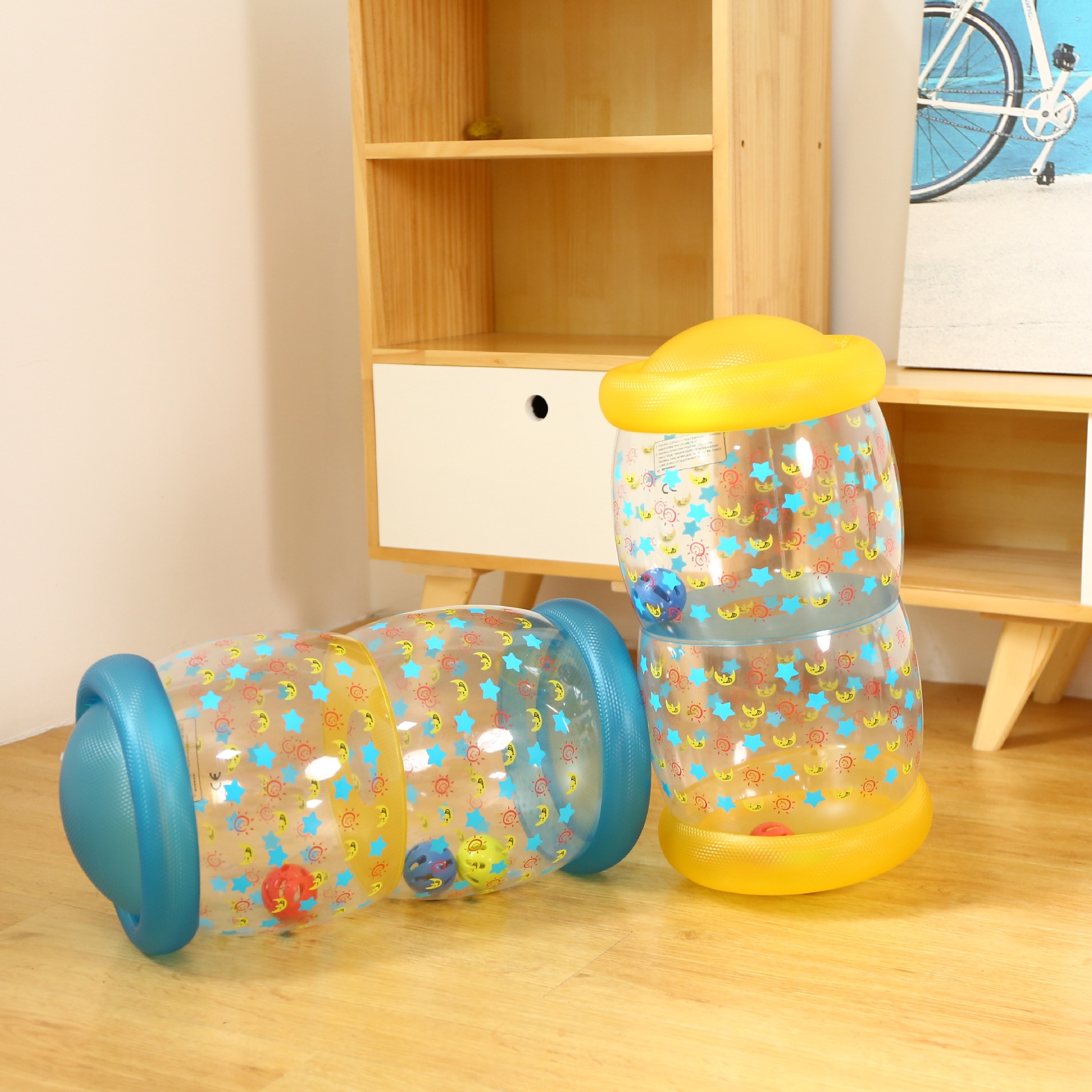 Factory in Stock Baby Climbing Inflatable Roller Baby Crawling Toddler New Toy Stool Intelligence Portable Folding