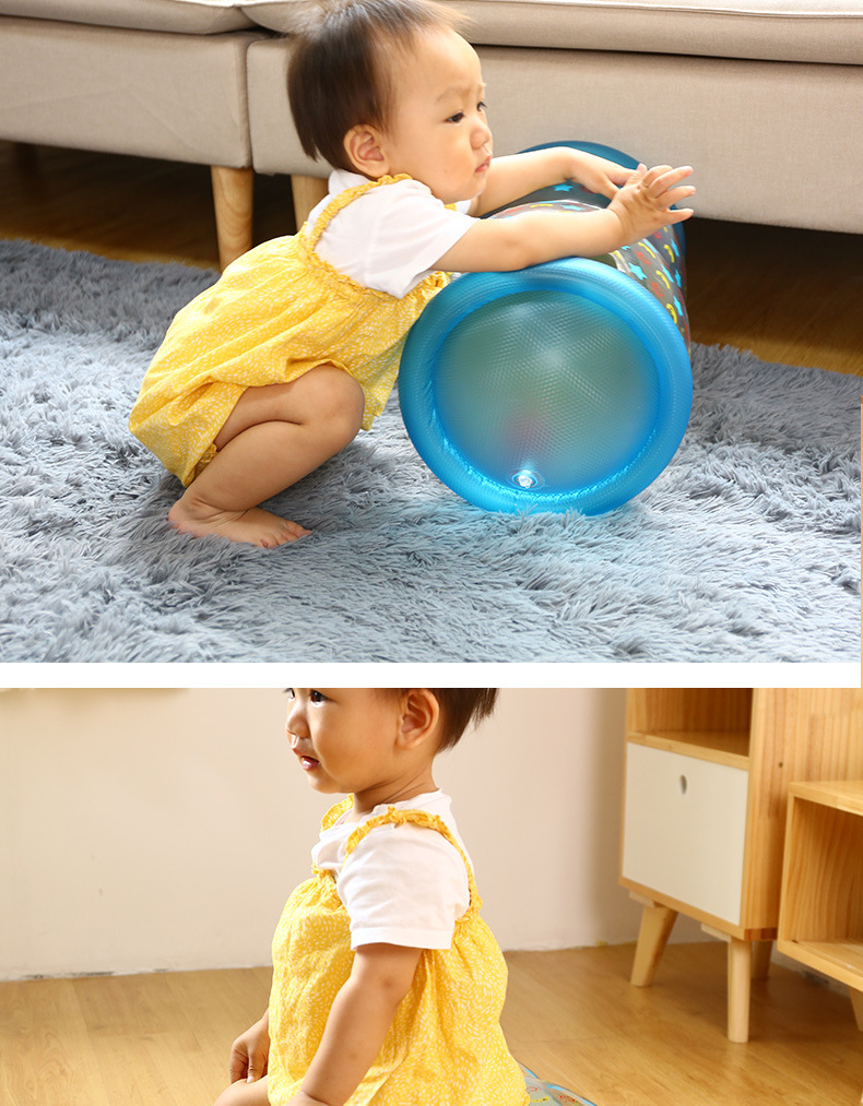 Factory in Stock Baby Climbing Inflatable Roller Baby Crawling Toddler New Toy Stool Intelligence Portable Folding