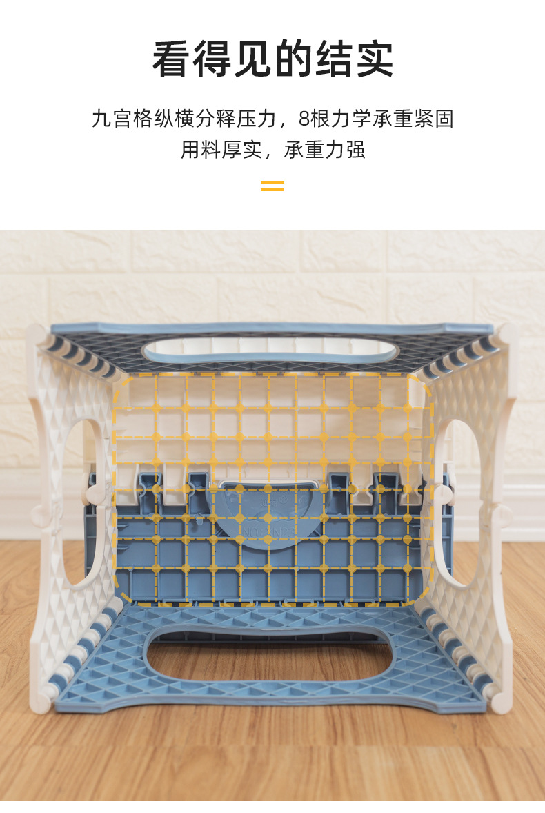 Folding Stool Plastic Thickened Small Bench Children Adult Outdoor Portable Folding Chairs Small Chair Stall Stool