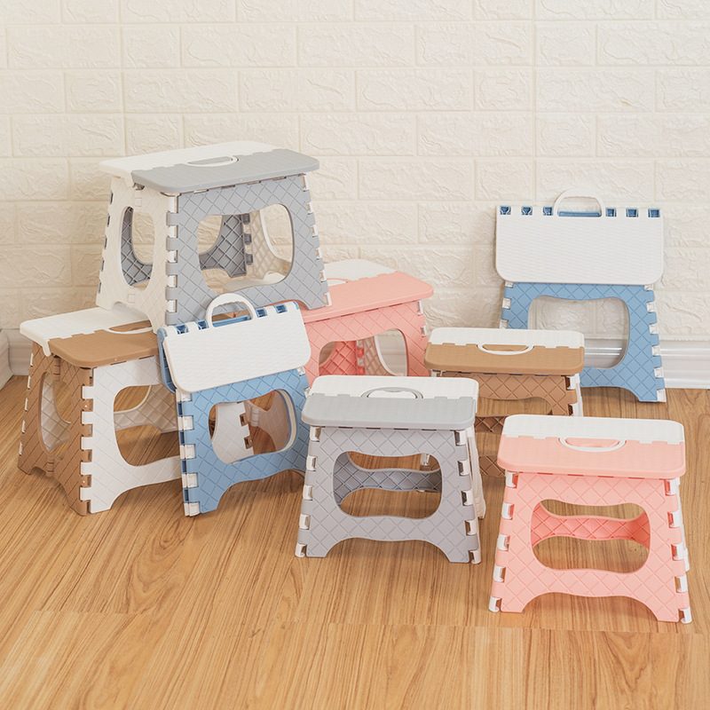 Folding Stool Plastic Thickened Small Bench Children Adult Outdoor Portable Folding Chairs Small Chair Stall Stool