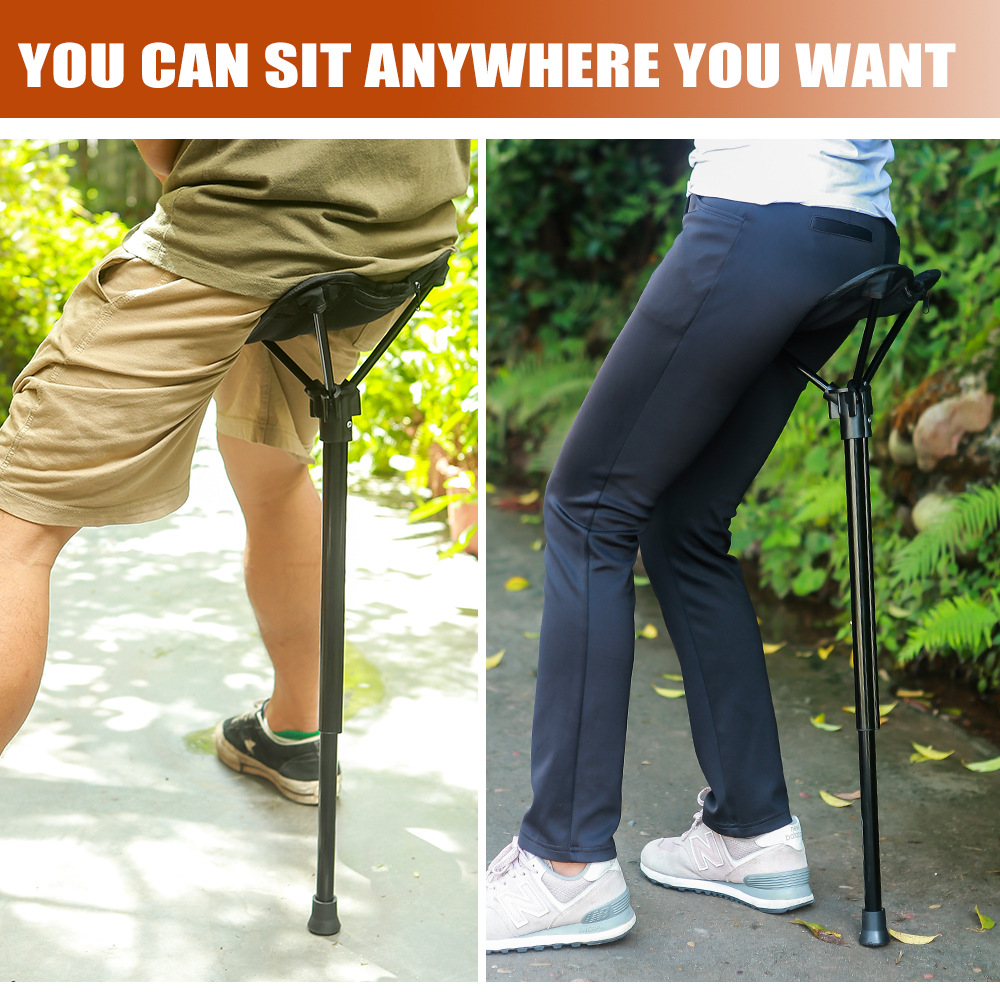 Factory Spot Outdoor Folding Stool Portable Queuing Portable Seat Fishing Maza Telescopic Folding Stool