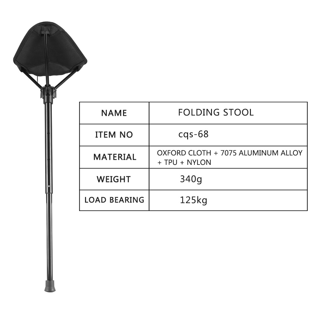 Factory Spot Outdoor Folding Stool Portable Queuing Portable Seat Fishing Maza Telescopic Folding Stool