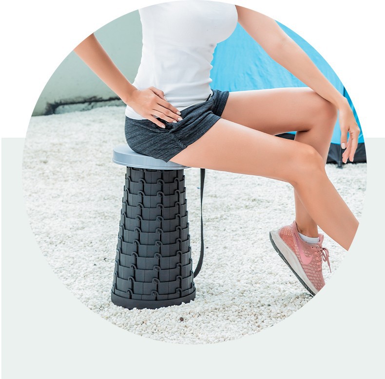Telescopic Stool Portable Folding Stool Queuing Portable Outdoor Telescopic Folding Plastic Stool Fishing Stool Home Stool
