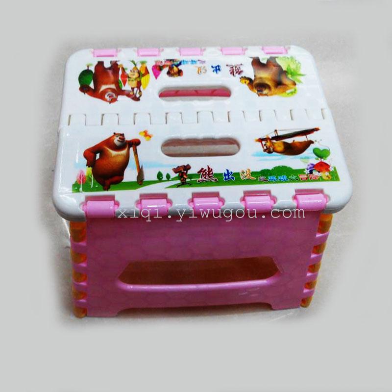 Cartoon stamp bears folding stool stool RS-6910 kindergarten students