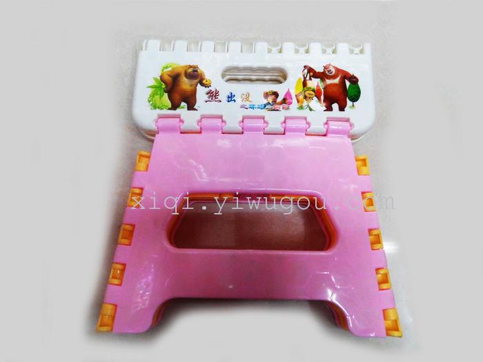 Cartoon stamp bears folding stool stool RS-6910 kindergarten students