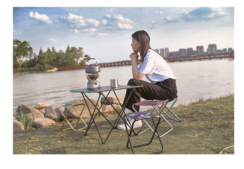 Shanqu Outdoor Folding Stool 7075 Aluminum Alloy Fishing Chair Barbecue Stool Portable Train Camp Chair Camping Chair