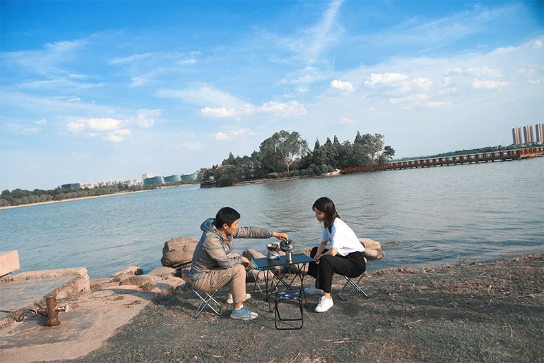 Shanqu Outdoor Folding Stool 7075 Aluminum Alloy Fishing Chair Barbecue Stool Portable Train Camp Chair Camping Chair