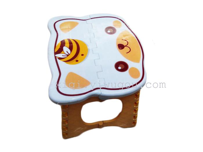 Cartoon printed folding stool fishing train storage stool RS-6908