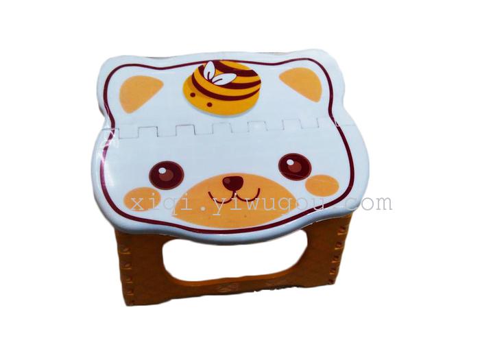 Cartoon printed folding stool fishing train storage stool RS-6908