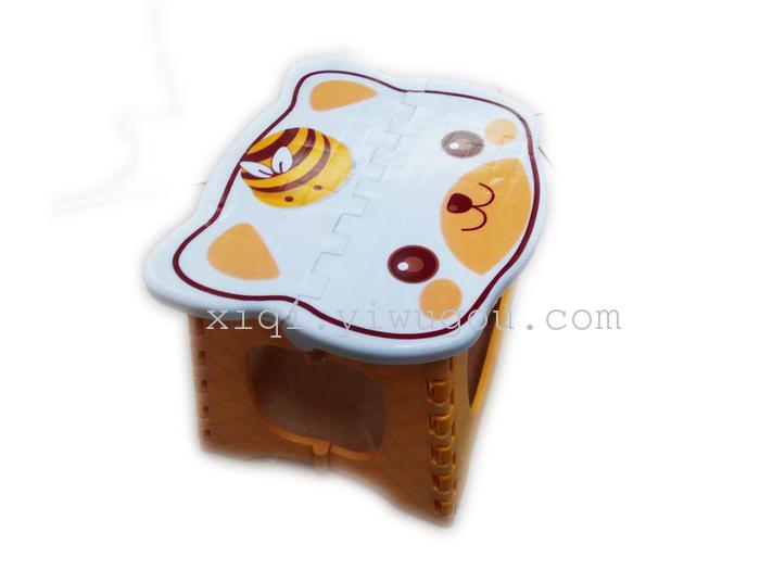 Cartoon printed folding stool fishing train storage stool RS-6908