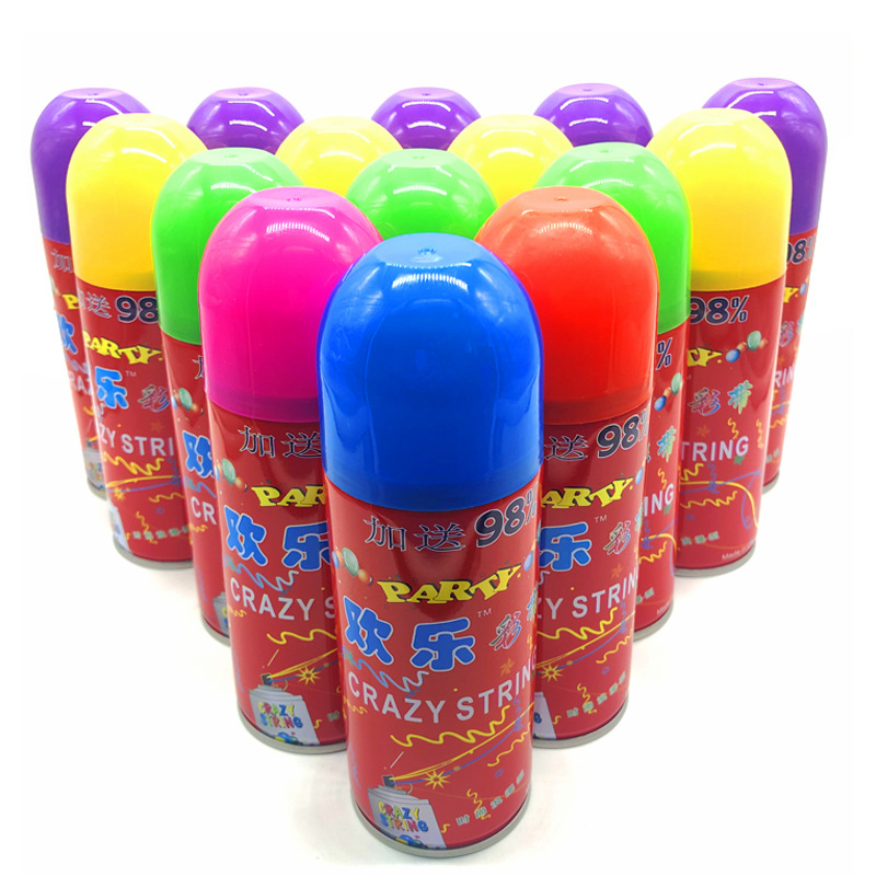 Christmas Snow Sprayer Wedding Supplies Wedding Birthday Celebration Hand Spray Color Stripes Spray Ribbon Flying Snow Christmas Supplies