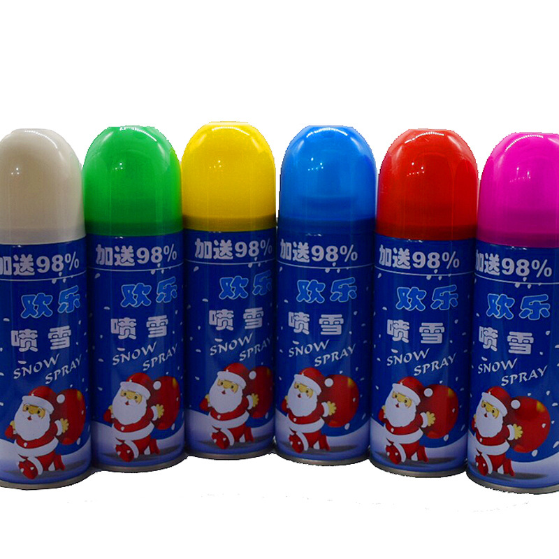 Christmas Snow Sprayer Wedding Supplies Wedding Birthday Celebration Hand Spray Color Stripes Spray Ribbon Flying Snow Christmas Supplies