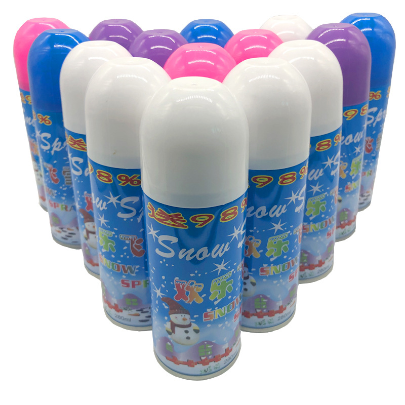 Christmas Snow Sprayer Wedding Supplies Wedding Birthday Celebration Hand Spray Color Stripes Spray Ribbon Flying Snow Christmas Supplies