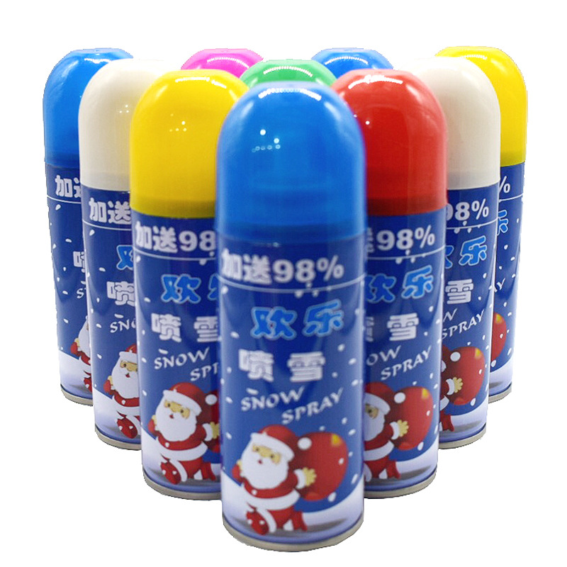 Christmas Snow Sprayer Wedding Supplies Wedding Birthday Celebration Hand Spray Color Stripes Spray Ribbon Flying Snow Christmas Supplies