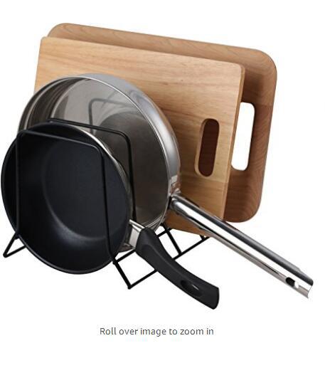Nordic table iron cutting board pot cover storage rack cutting board with pot cover shelf kitchen storage rack