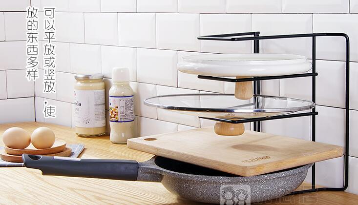 Nordic table iron cutting board pot cover storage rack cutting board with pot cover shelf kitchen storage rack Nordic table iron cutting board pot cover storage rack cutting board with pot cover shelf kitchen storage rack