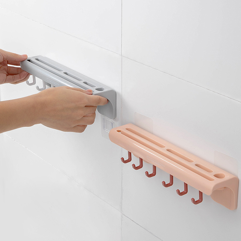 WallMounted PunchFree Kitchen Knife Rack Toolframe Kitchen Knife Storage Rack MultiFunctional Kitchen Knife Storage Rack