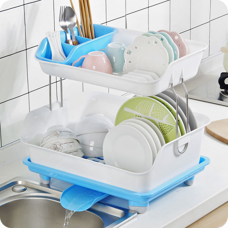 Creative kitchen storage rack Storage rack storage bowl rack chopsticks air asphalt bowl rack factory direct sale