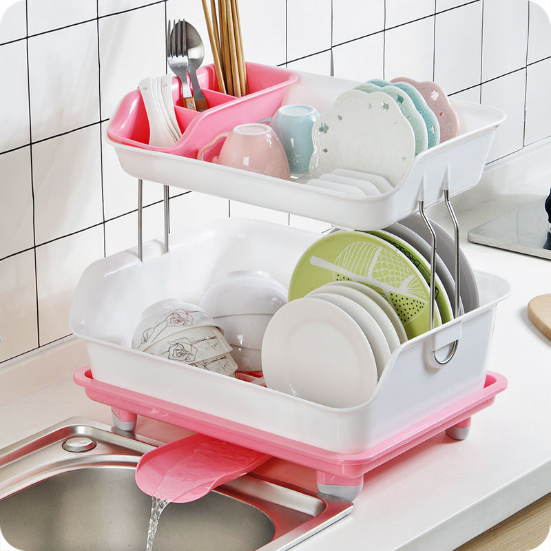 Creative kitchen storage rack Storage rack storage bowl rack chopsticks air asphalt bowl rack factory direct sale
