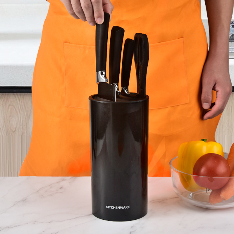 Factory Household Knife Storage Rack Storage Rack Kitchen Knife Holder Free Insert Simple Cylinder Knife Holder in Stock