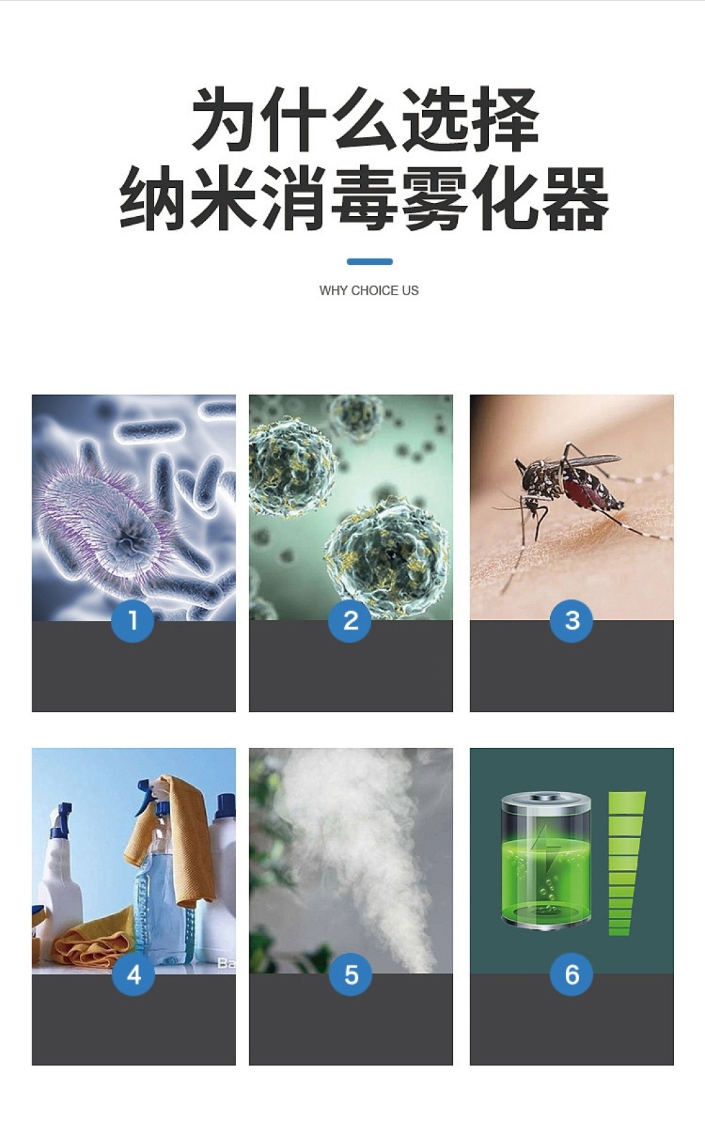 New Wireless Charging Disinfection Gun Spray Pistol USB Blue Light Sprayer Portable Atomization Disinfection Gun