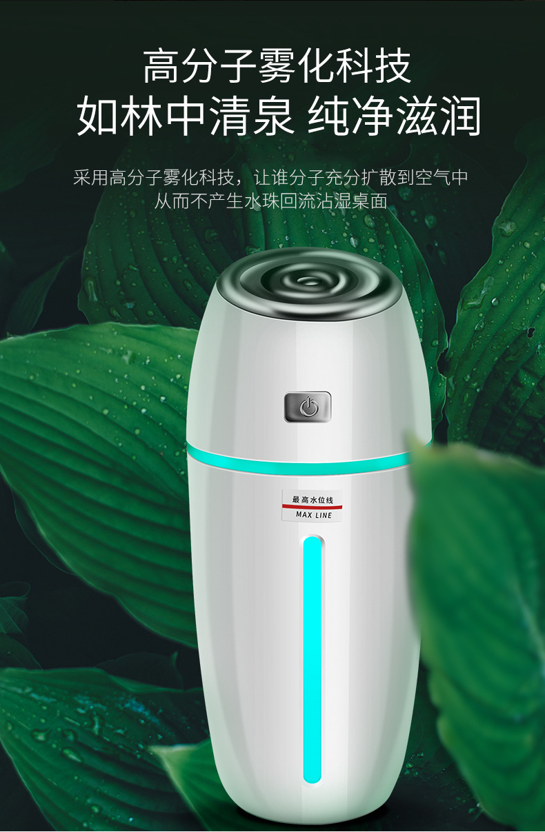 Car Humidifier Hydrating Car Sprayer Car Air Purification Mini Air Purifier Car Aromatherapy Machine R-8304